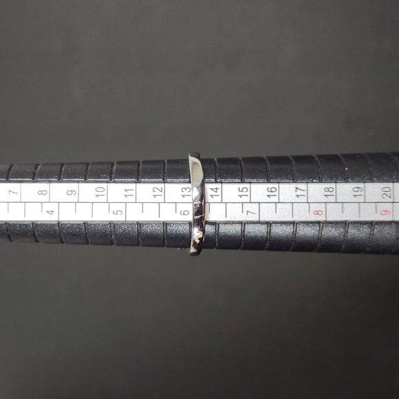 Sterling Silver Lab Created Sapphire/White Topaz Ring - Picture 3 of 10